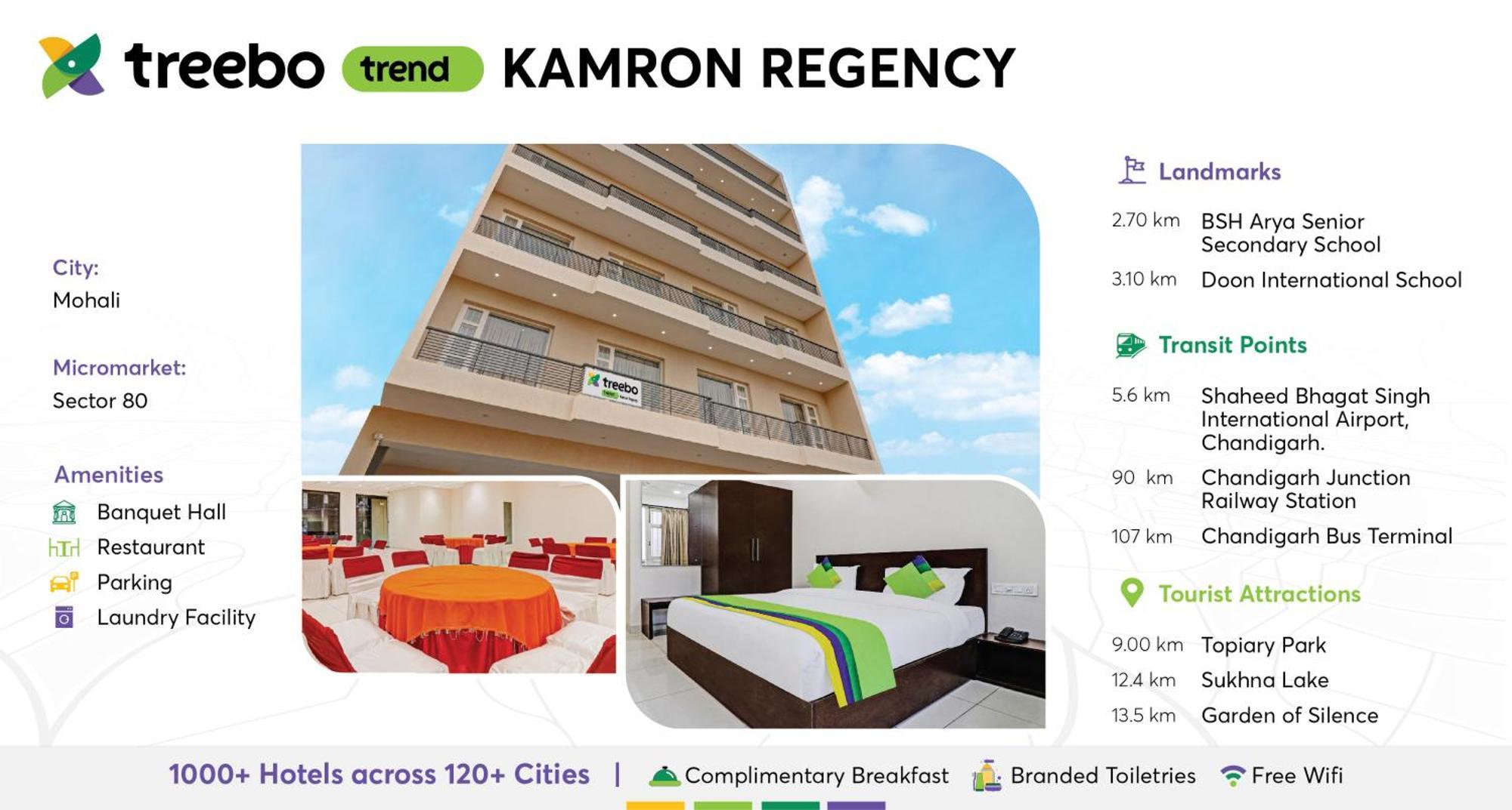 Mohali Treebo Kamron Regency Sector 80酒店 外观 照片